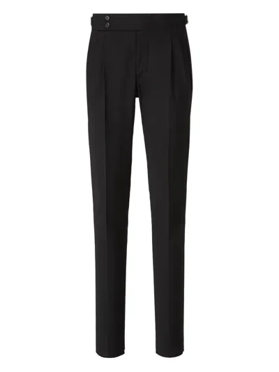 Scabal® Scabal Formal Wool Suit In Black