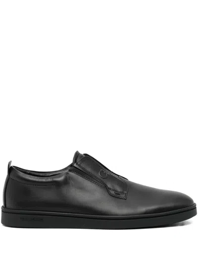 Ferragamo Leather Slip-on Sneakers