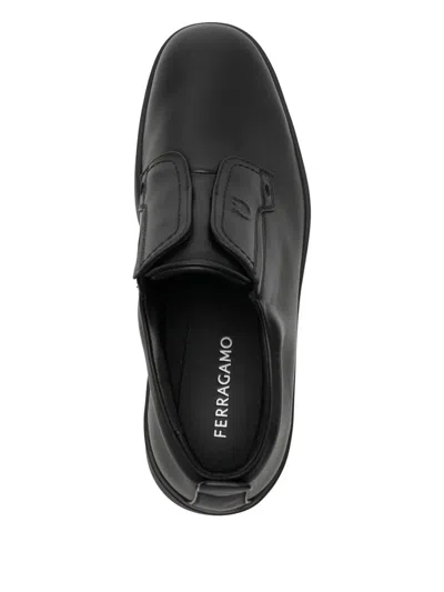 Ferragamo Leather Slip-on Sneakers
