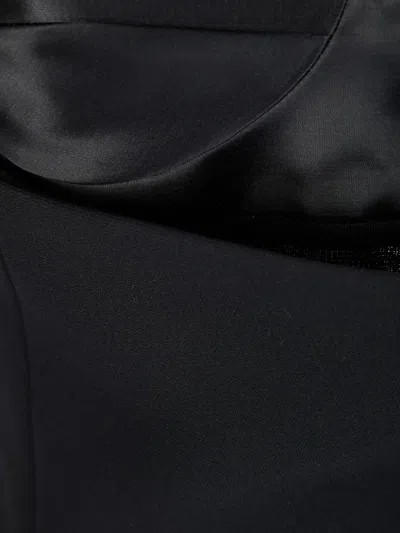 Khaite Sleeveless Top With Glossy Satin Bustier Lining In Black