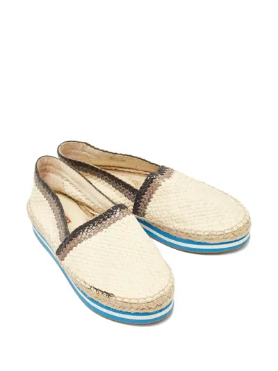 Pre-owned Prada 2024 Woven Platform Espadrilles