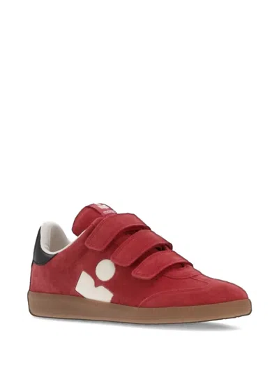 Isabel Marant Beth Touch-strap Suede Sneakers