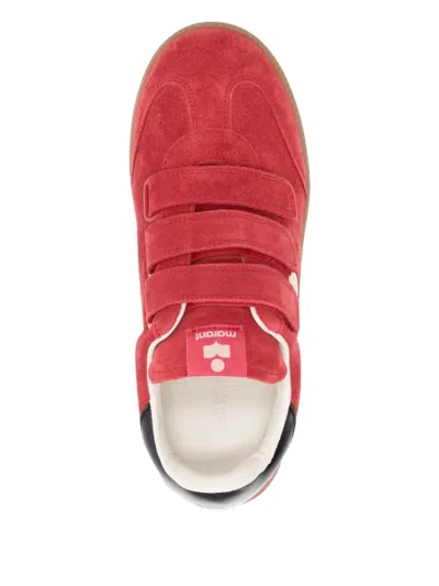 Isabel Marant Beth Touch-strap Suede Sneakers