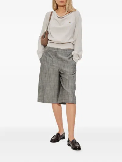 Vivienne Westwood Orb-embellished Boat-neck Sweater In Neutral