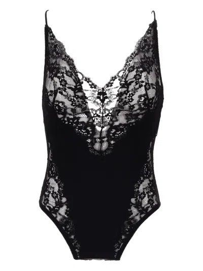 Saint Laurent Lace-trimmed Bodysuit
