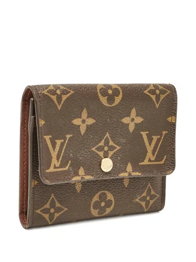 Pre-owned Louis Vuitton Monogram Anais Wallet. In Brown