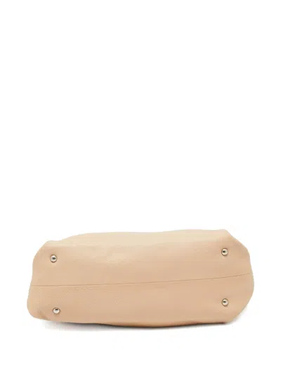 Pre-owned Ferragamo Dotty Tote Bag In Neutral