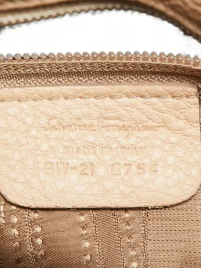 Pre-owned Ferragamo Dotty Tote Bag In Neutral