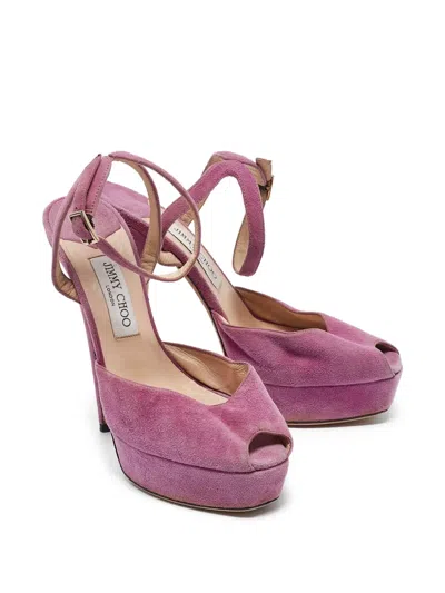 Pre-owned Jimmy Choo Platform Buckle Sandals