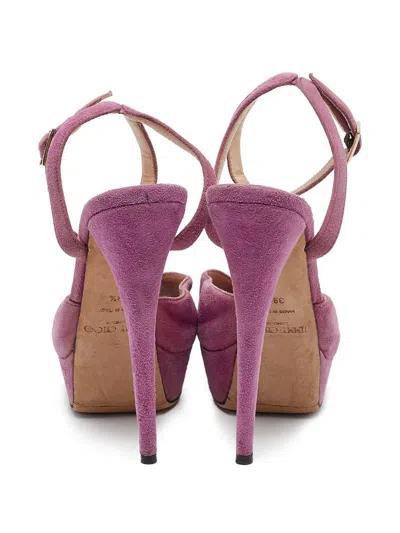 Pre-owned Jimmy Choo Platform Buckle Sandals