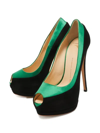 Pre-owned Giuseppe Zanotti Vintage 145mm Suede Platform Pumps