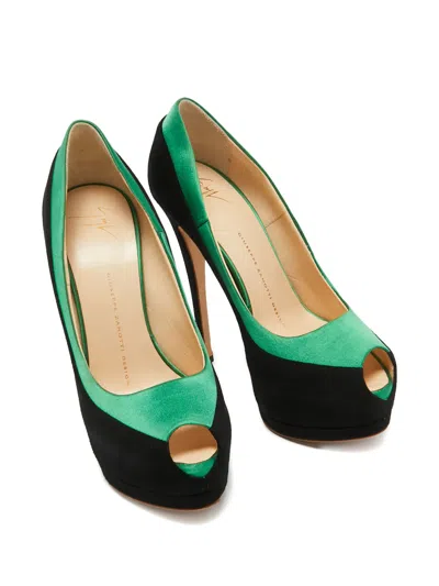 Pre-owned Giuseppe Zanotti Vintage 145mm Suede Platform Pumps