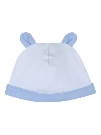Kenzo Elephant-print Babygrow Set In Blue