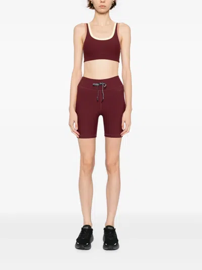The Upside Trail Harley Scoop Bra In Bordeaux In Burgundy