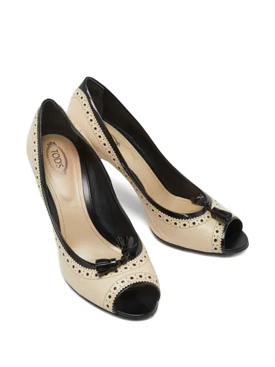 Pre-owned Tod's Vintage 90mm Leather Tassel Pumps