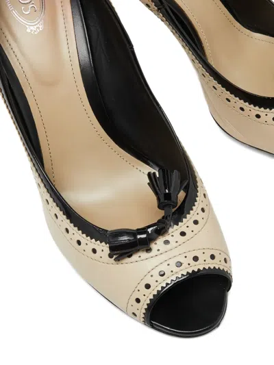 Pre-owned Tod's Vintage 90mm Leather Tassel Pumps