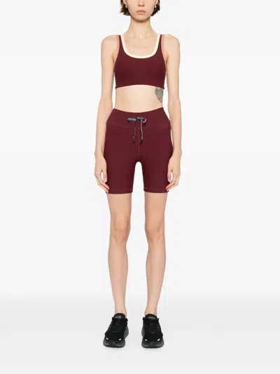 The Upside Trail 6 Spin Shorts Bordeaux In Brown