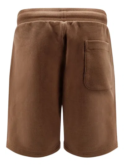 Ami Alexandre Mattiussi Cotton Jogging Shorts Drawstring Waist Pockets