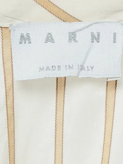 Pre-owned Marni 2024 Striped Tie-neck Blouse