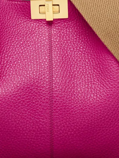 Pre-owned Fendi Medium Peekaboo X-lite Tote Bag