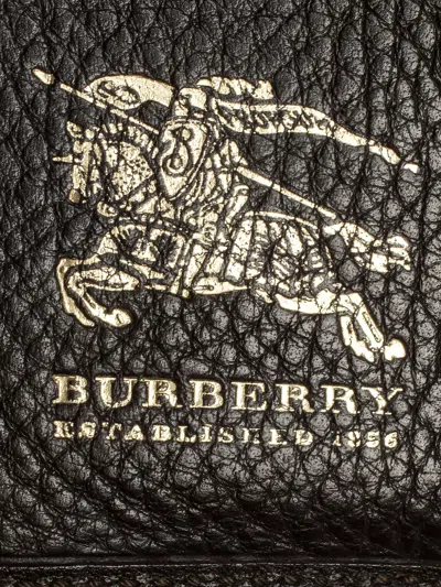 Pre-owned Burberry Check Buckle Wallet In Brown