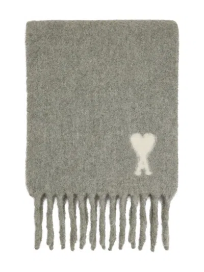 Ami Alexandre Mattiussi Ami De Coeur Fringed Scarf