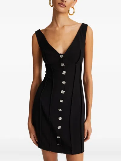 Rotate Birger Christensen Rose-buttoned Mini Dress