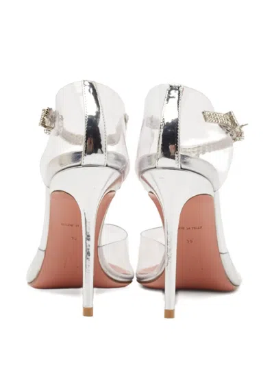 Pre-owned Amina Muaddi  100mm Crystal-embellished Ankle-strap Pumps