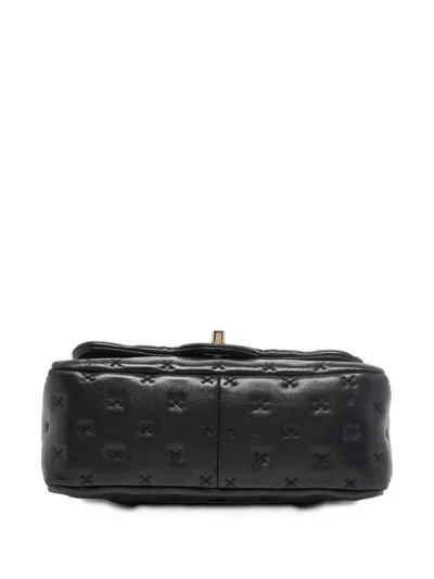 Pre-owned Chanel Mini Cross Stitch Leather Paris-rome Coco Tote Bag