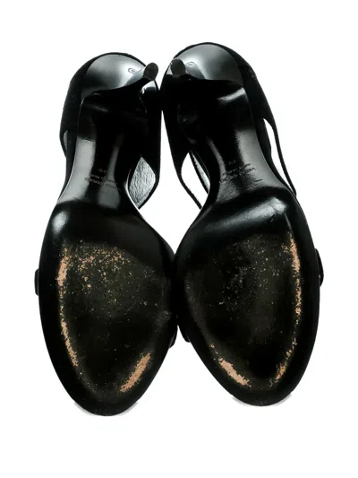 Pre-owned Giuseppe Zanotti Vintage 2024 115mm Skull-embellished Sandals In Black