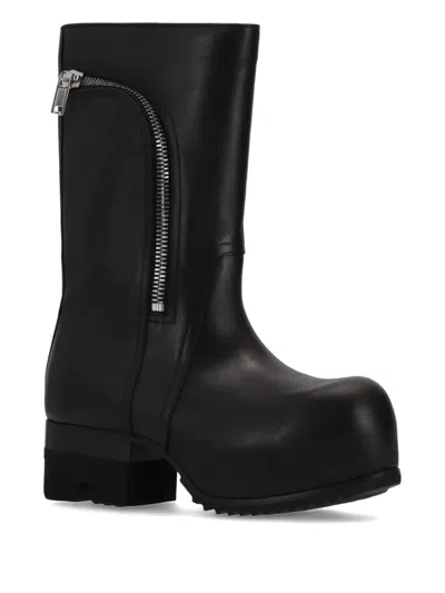 Rick Owens Black Hollywood Bauhaus Ballast Pull Boots