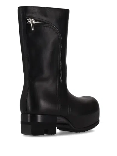 Rick Owens Black Hollywood Bauhaus Ballast Pull Boots