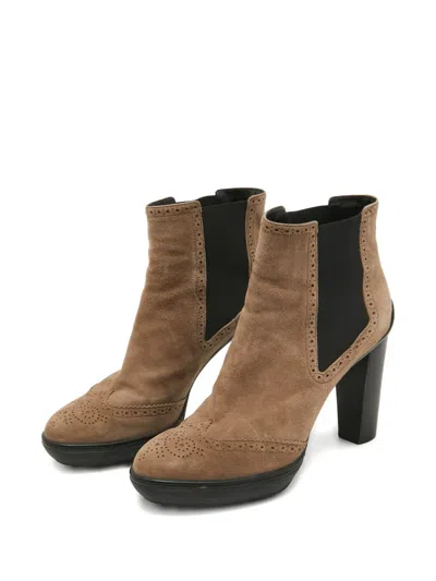 Pre-owned Tod's Vintage 2024 115mm Suede Boots