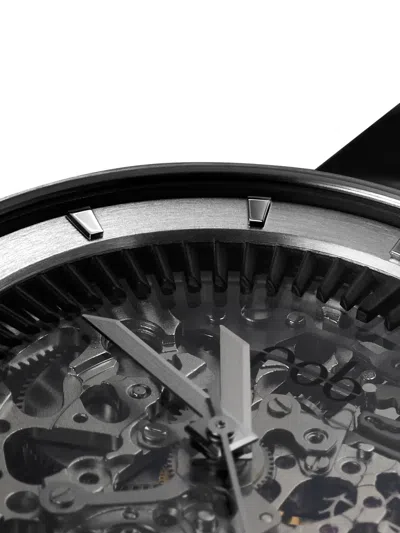 Fob Paris Skeleton Double Leather 41mm