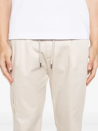 Herno Drawstring Cargo-pocket Trousers In Neutral
