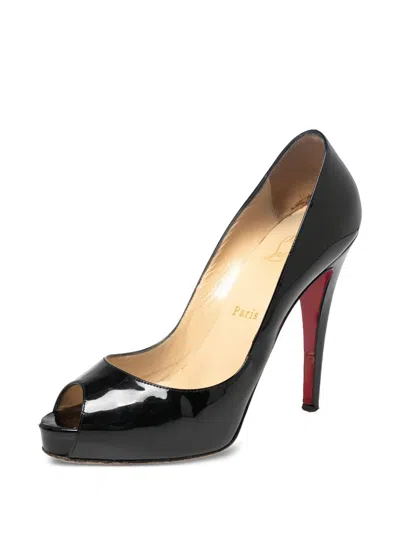 Pre-owned Christian Louboutin 120mm Very Prive Pumps In Black
