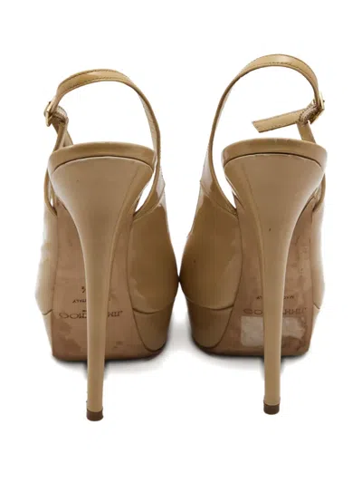Pre-owned Jimmy Choo 150mm Platform Slingback Pumps