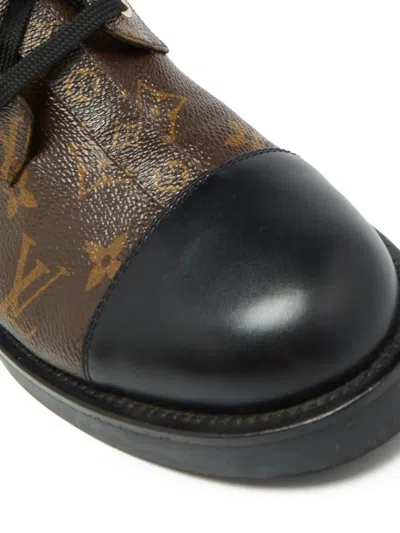 Pre-owned Louis Vuitton Monogram Lace-up Boots