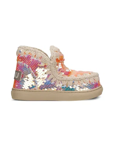 Mou Sequin-embellished Boots In Multi