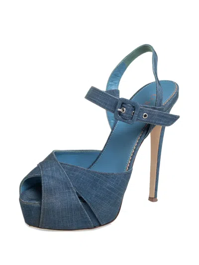 Pre-owned Le Silla  125mm Platform Stiletto-heel Sandals