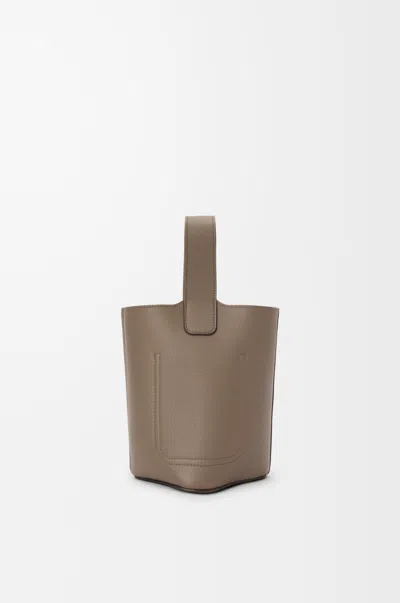 Loewe Mini Pebble Bucket In Soft Grained Calfskin