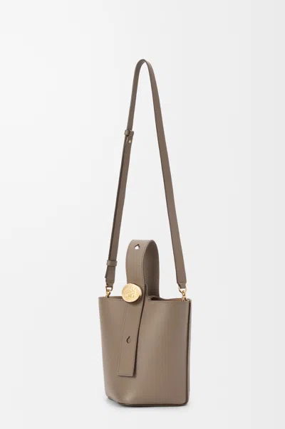 Loewe Mini Pebble Bucket In Soft Grained Calfskin