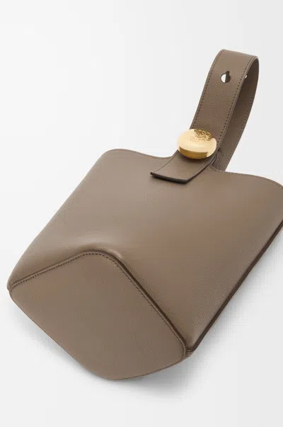 Loewe Mini Pebble Bucket In Soft Grained Calfskin