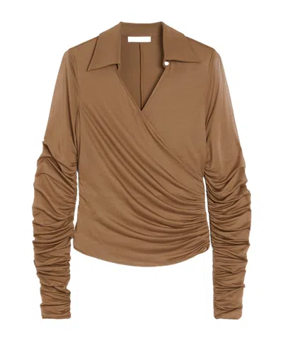 Max Mara Jersey And Tulle Blouse