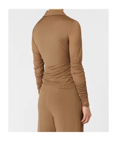 Max Mara Jersey And Tulle Blouse