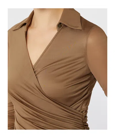 Max Mara Jersey And Tulle Blouse