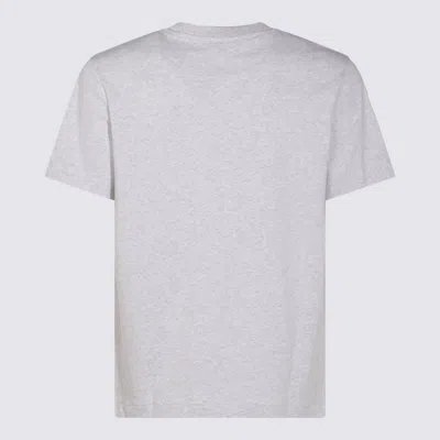 Apc A.p.c. Light Grey Cotton T-shirt In Gray