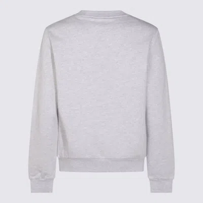 Apc Light Grey Cotton Sweatshirt In Gray