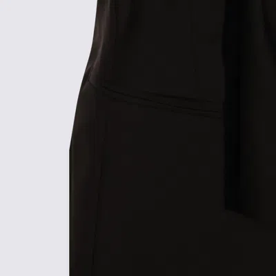 Max Mara Black Wool Top In Black