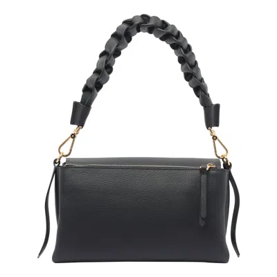 Coccinelle Boheme Grana Double Shoulder Bag In Black